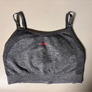 Gymshark Charcoal and Pink Sports Bra